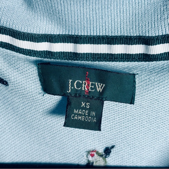 Men’s J Crew polo shirt. Details with stitch olives ready for a martini Size XS - Picture 3 of 5